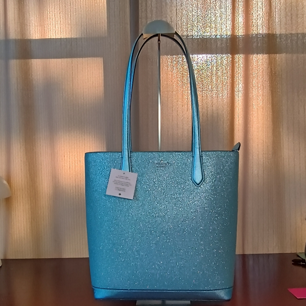 ♠️Kate Spade New York Glitter Tote NWT - Picture 1 of 5